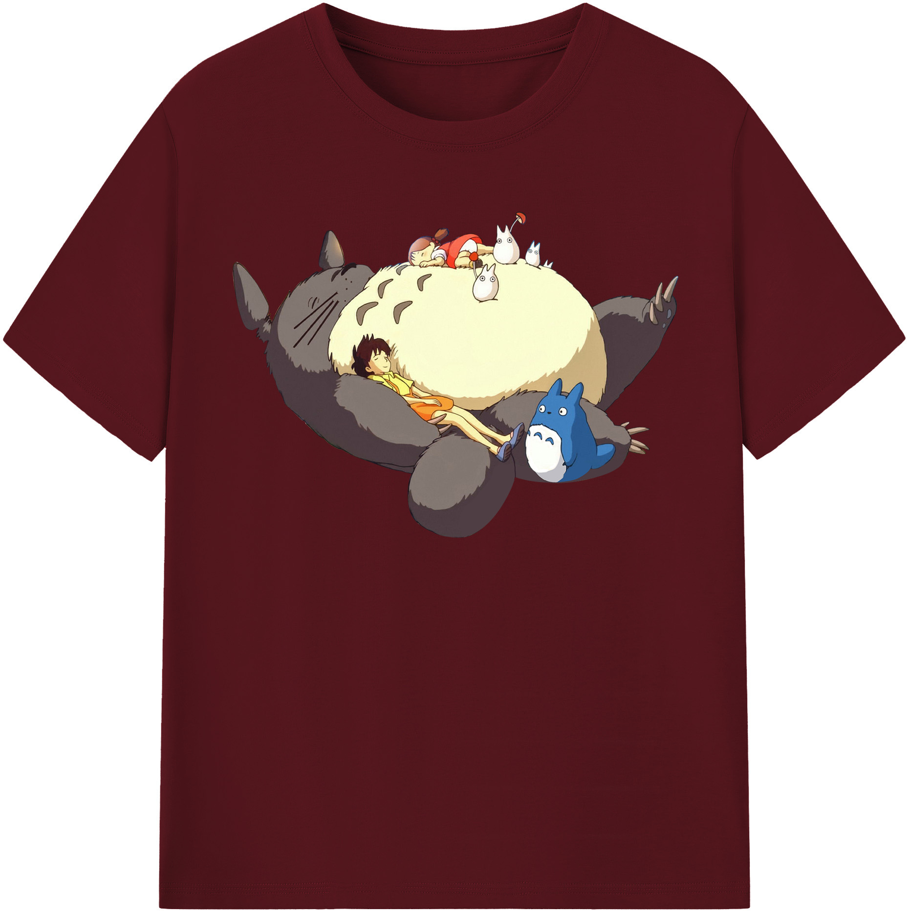 （画像用） となりのトトロ 草壁メイ 草壁サツキ My Neighbor Totoro Satsuki Kusakabe Mei Kusakabe 綿100％半袖Tシャツ（フロントプリント）